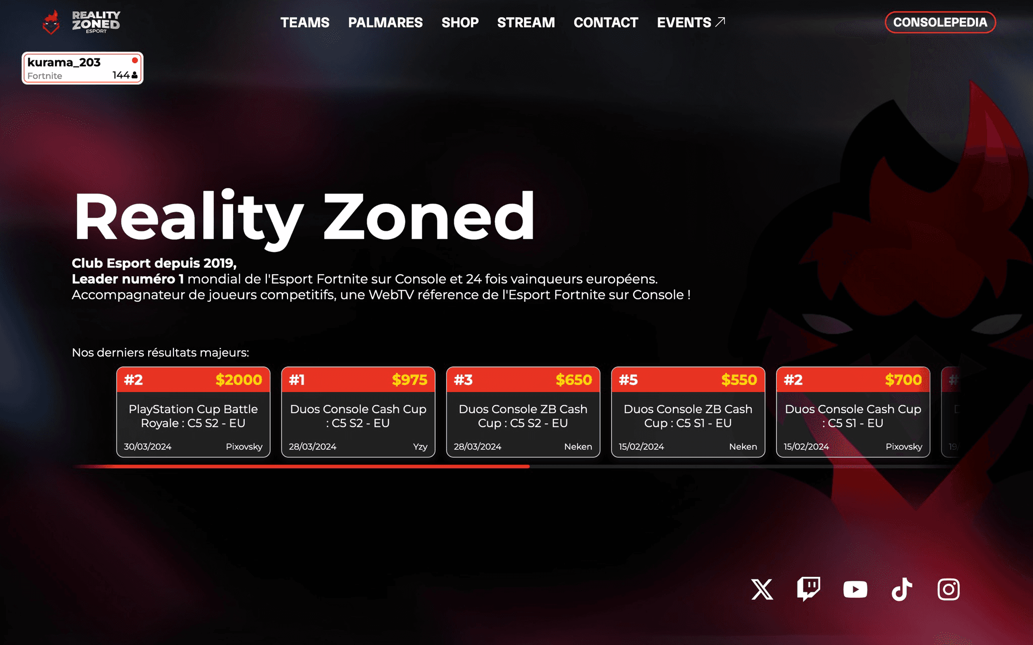 Thumbnail of Reality Zoned v3 website